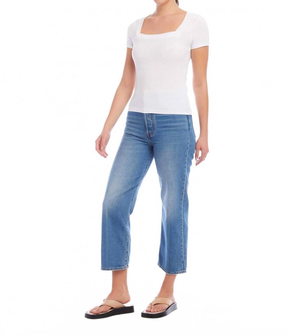 NEW FIFTEEN TWENTY mindy t shirt in white
